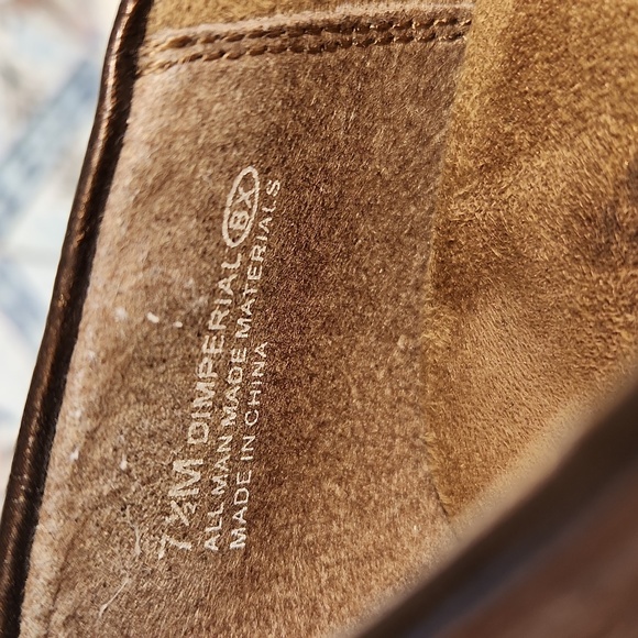 A2 Aerosoles Brown Metallic 2 inch pumps, Vegan - Picture 4 of 5